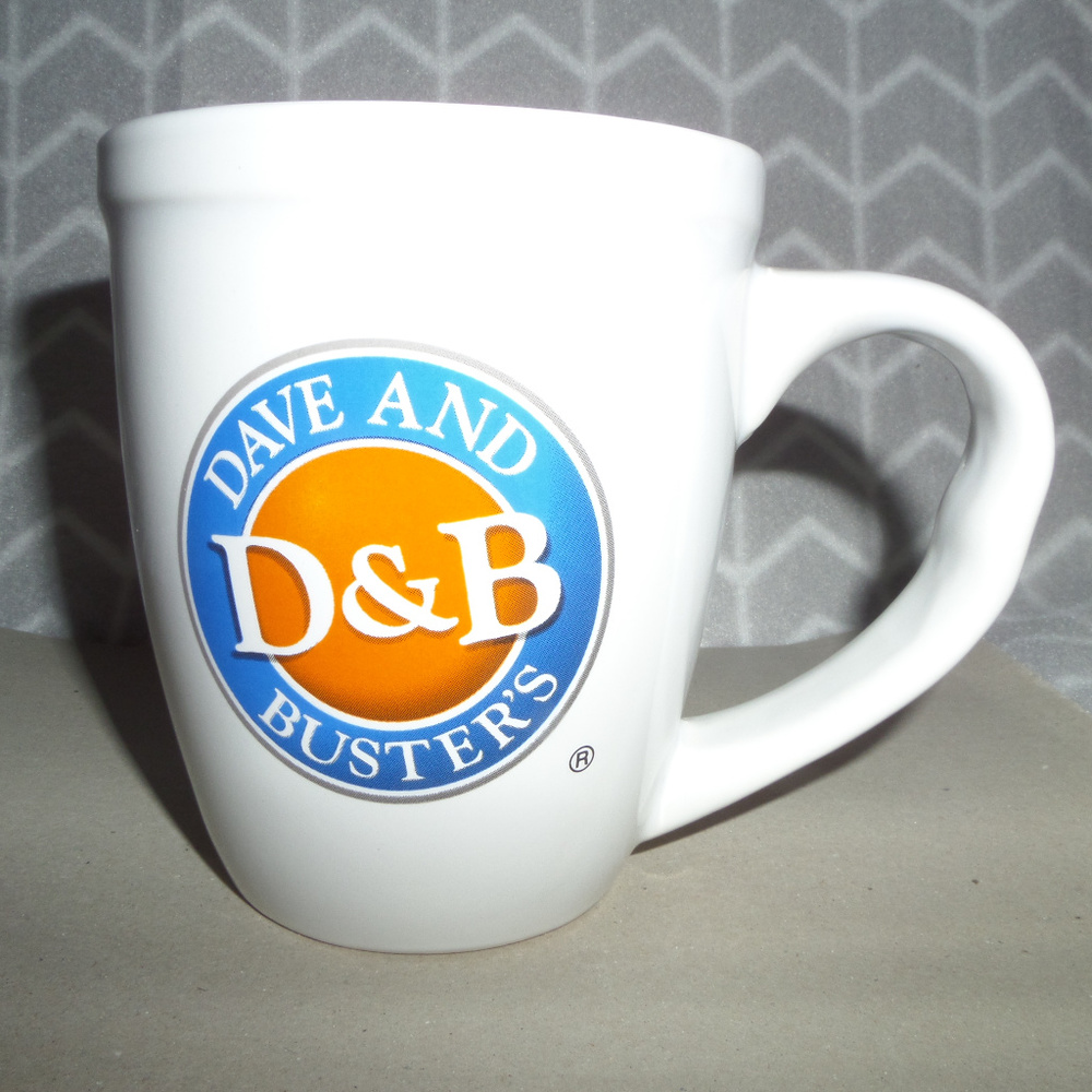 Dave & Buster's Ceramic Logo Mug